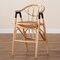 Bali & Pari Cyntia Modern Bohemian Natural Brown Rattan Counter Stool 235-13349-ZORO - alternate 7